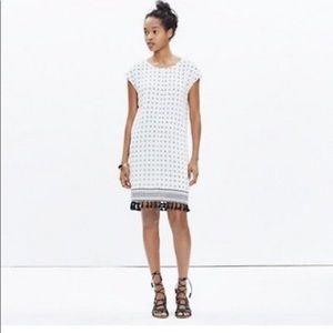 Madewell Scatterblock Tassel Dress